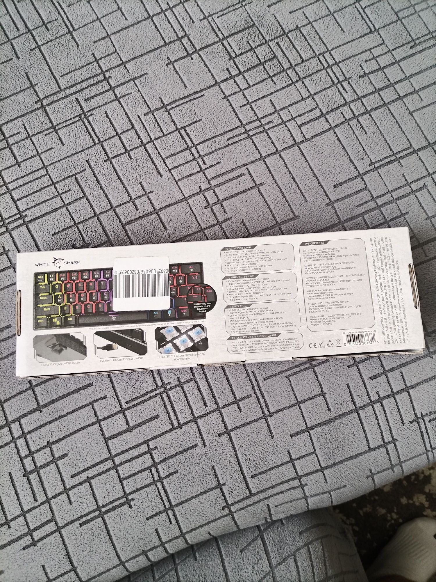 Геймърска Клавиатура White Shark Mhcal Keyboard Shinobi Bl
