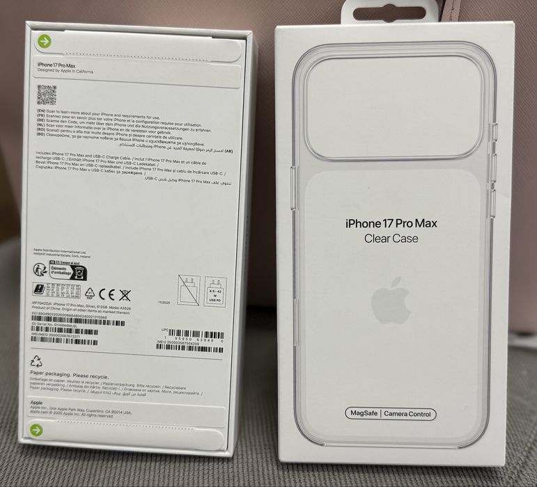 Iphone 17 Pro max Silver 512gb