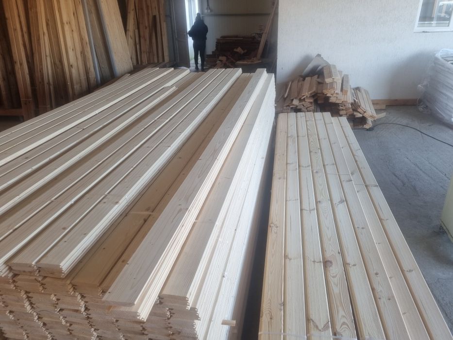 Lambriu semirotund pin nordic  scandura 4 fețe model rombus