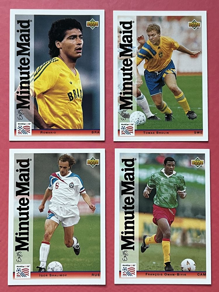 Upper Deck World Cup Usa 1994 Set Complet 25 Carduri Noi Minute Maid