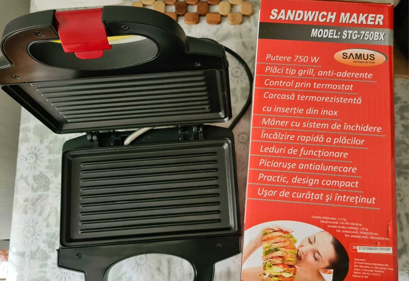 Sandwich maker SAMUS (nou) Predare personala in Sibiu!