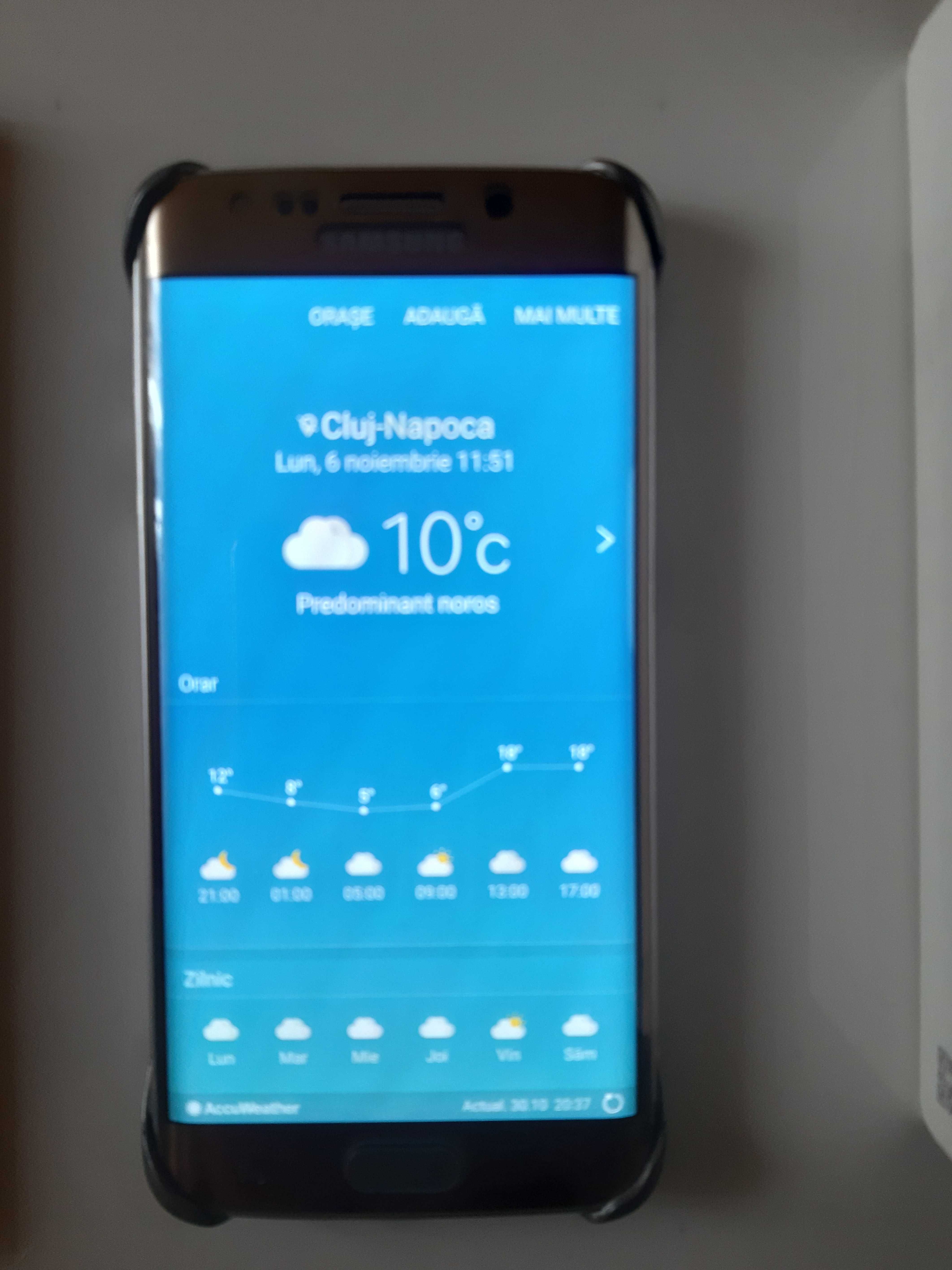 Samsung  Galaxy S6 EDGE , 32 GB, cutie, accesorii, husa , stare buna