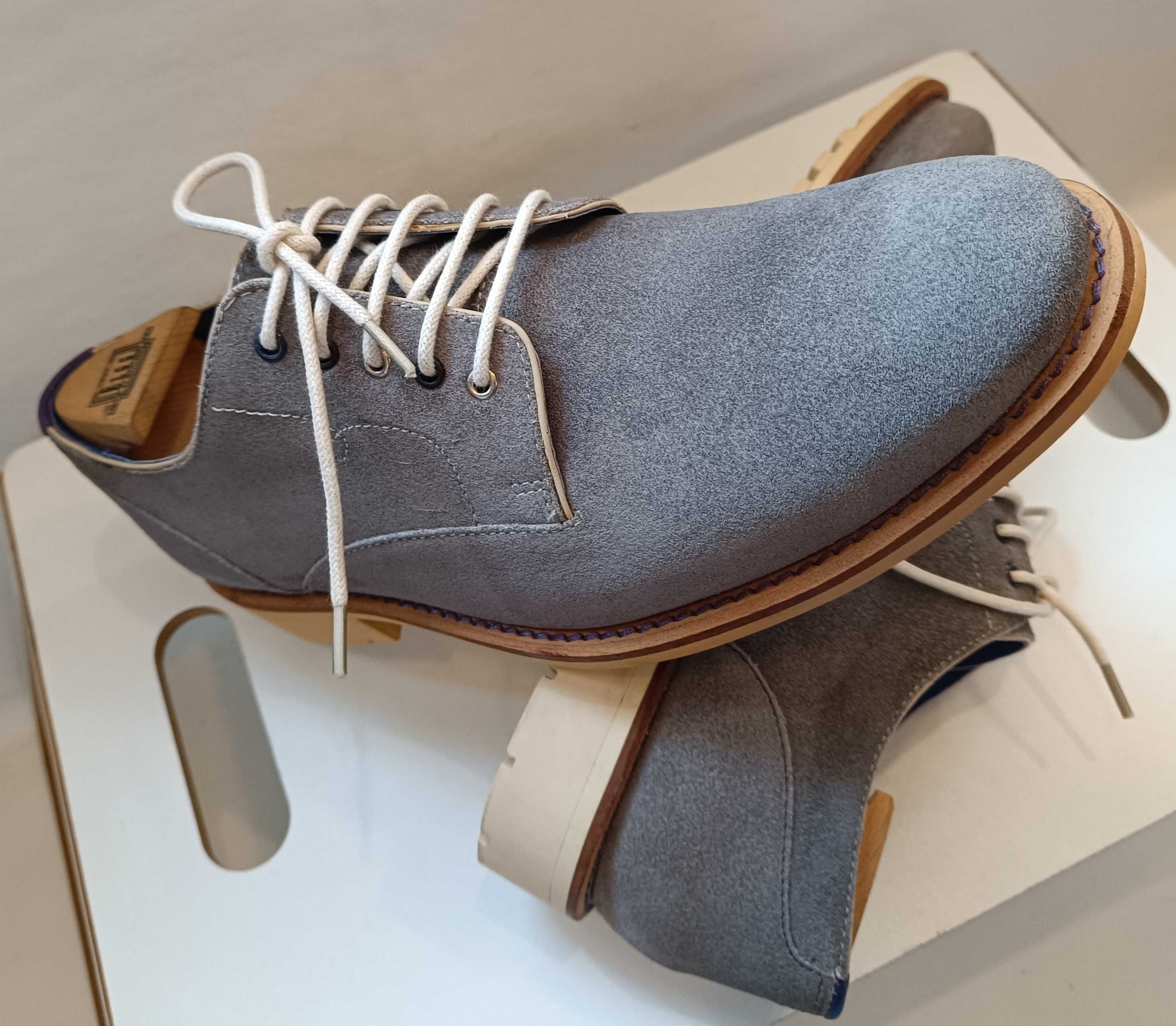 Pantofi derby 41.5 42 premium Ted Baker London NOI piele naturala moal