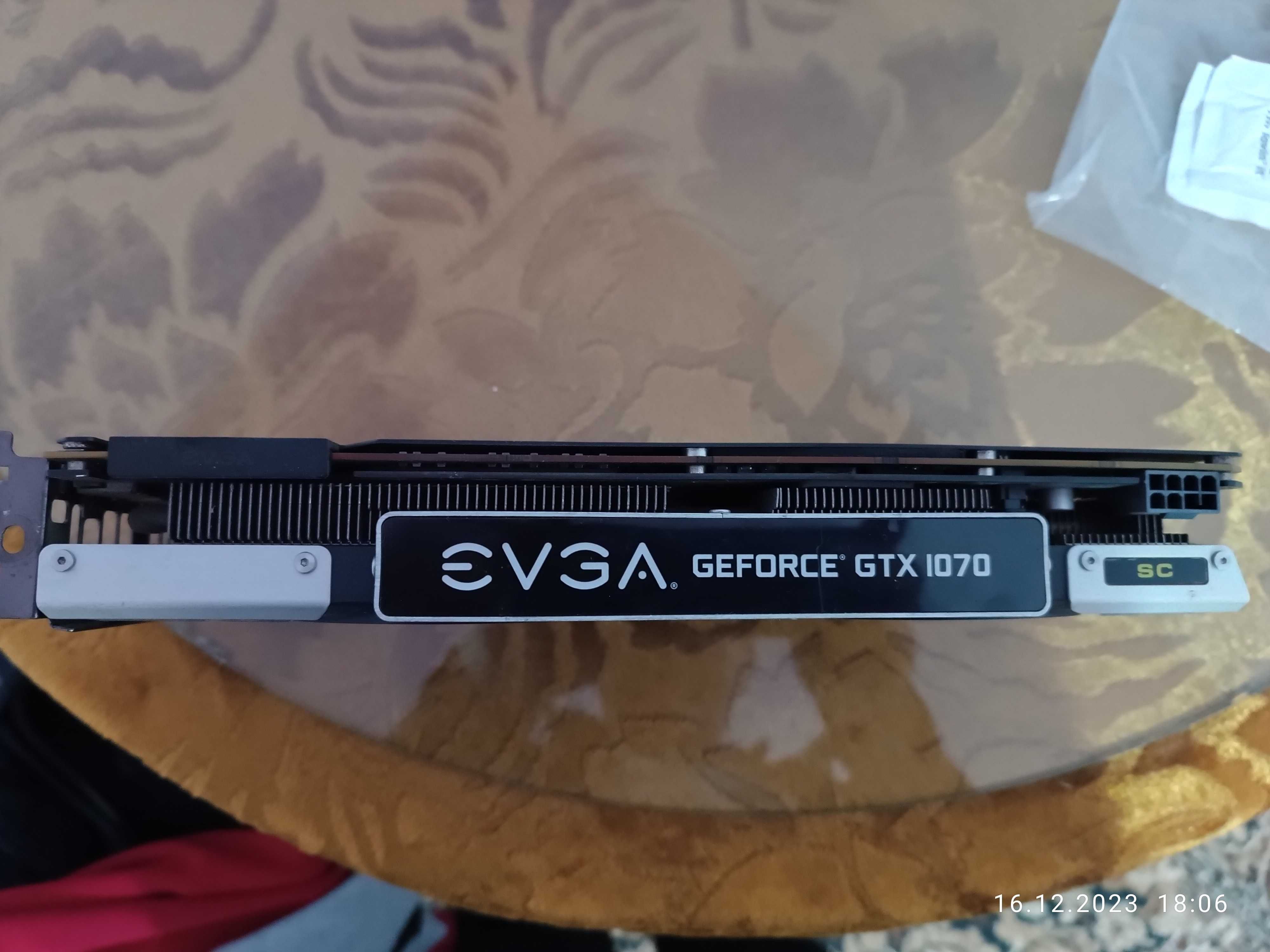 Видеокарта EVGA GeForce GTX 1070 GAMING 8GB GDDR5