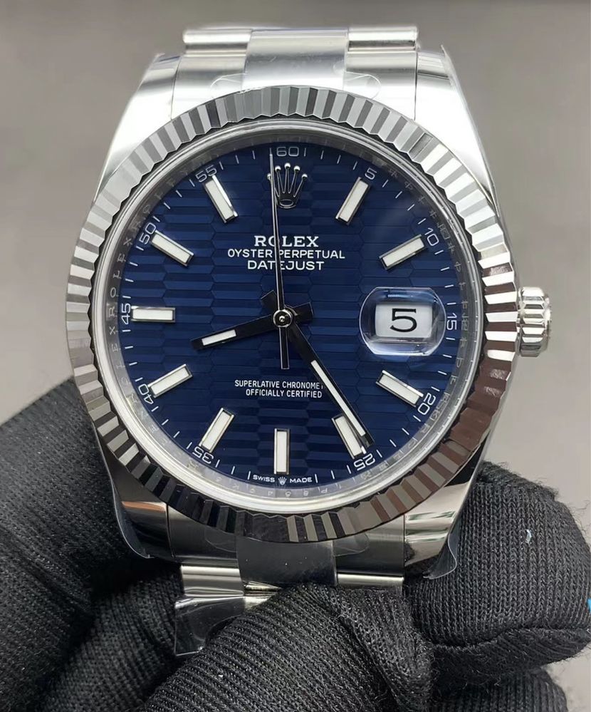 Rolex Datejust Blue Motif 41mm