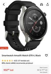 Smartwatch GTR4 Amazfit IOS si Android