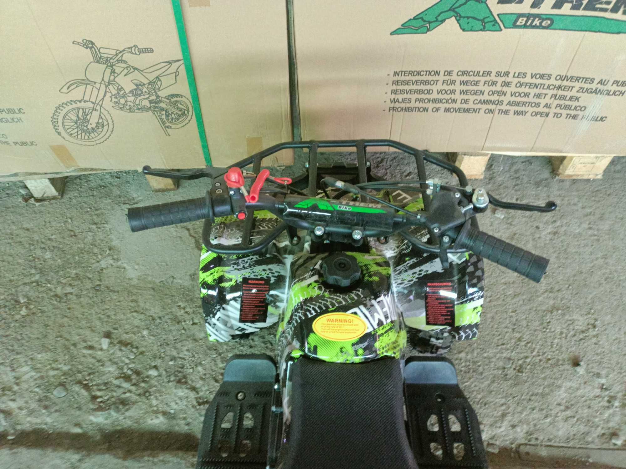 Mini quad atv grafitti 49cc + casca protectie