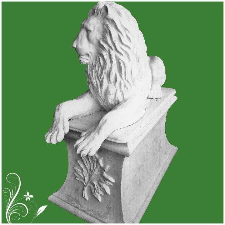 Скульптура Льва/ Шер ва гул туеклар
