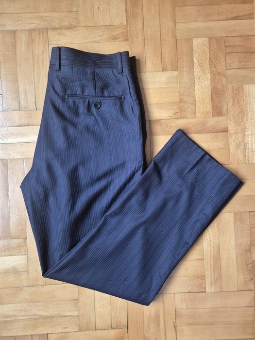 Pantaloni de Lux Via V. Veneto, Dungi (Pinstripe), Lână - W33