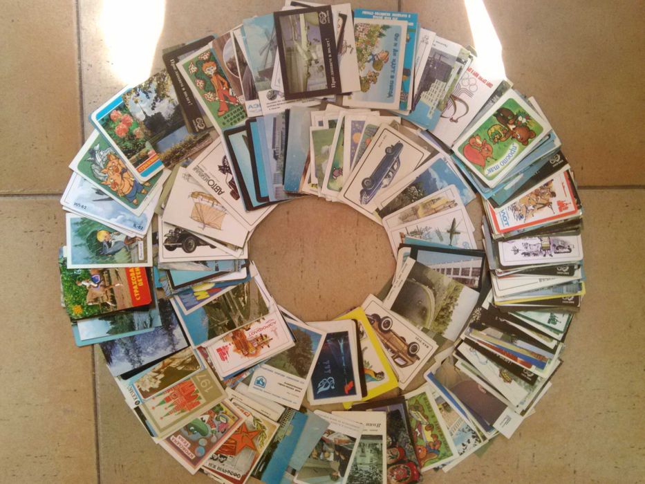 Коллекция разнообразных советских Календариков.