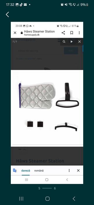 Aparat de călcat cu abur,import DK