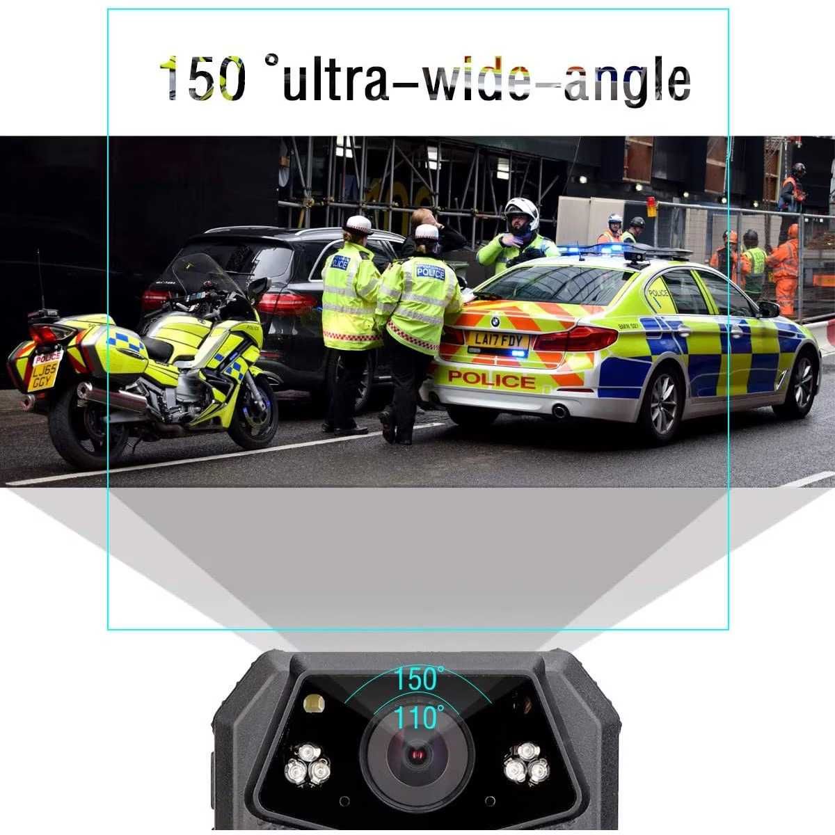 Camera video corporala Body Camera, 21MP, HD, baterie 2650 mAh, IP54