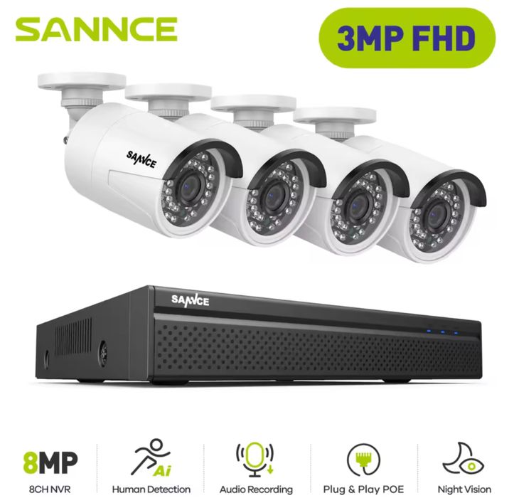 Camere Supraveghere KIT Complet Sistem 4/8/12 CAMERE OFERIM MONTAJ