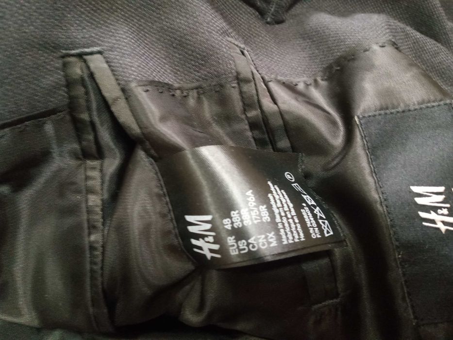 «Недорого» Брендовый мужской серый пиджак H&M размер 48