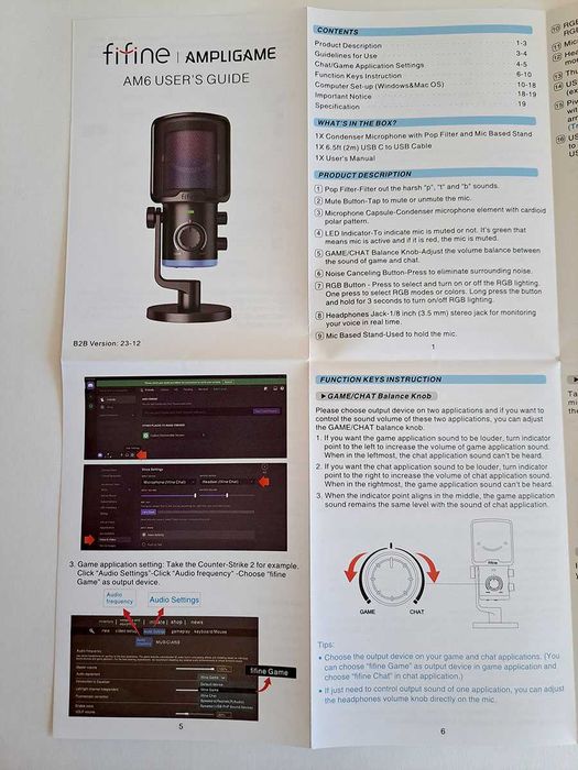 Продам микрофон Fifine AmpliGame AM6