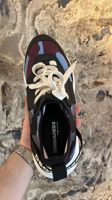 Dsquared2 camo print sneakers / 42