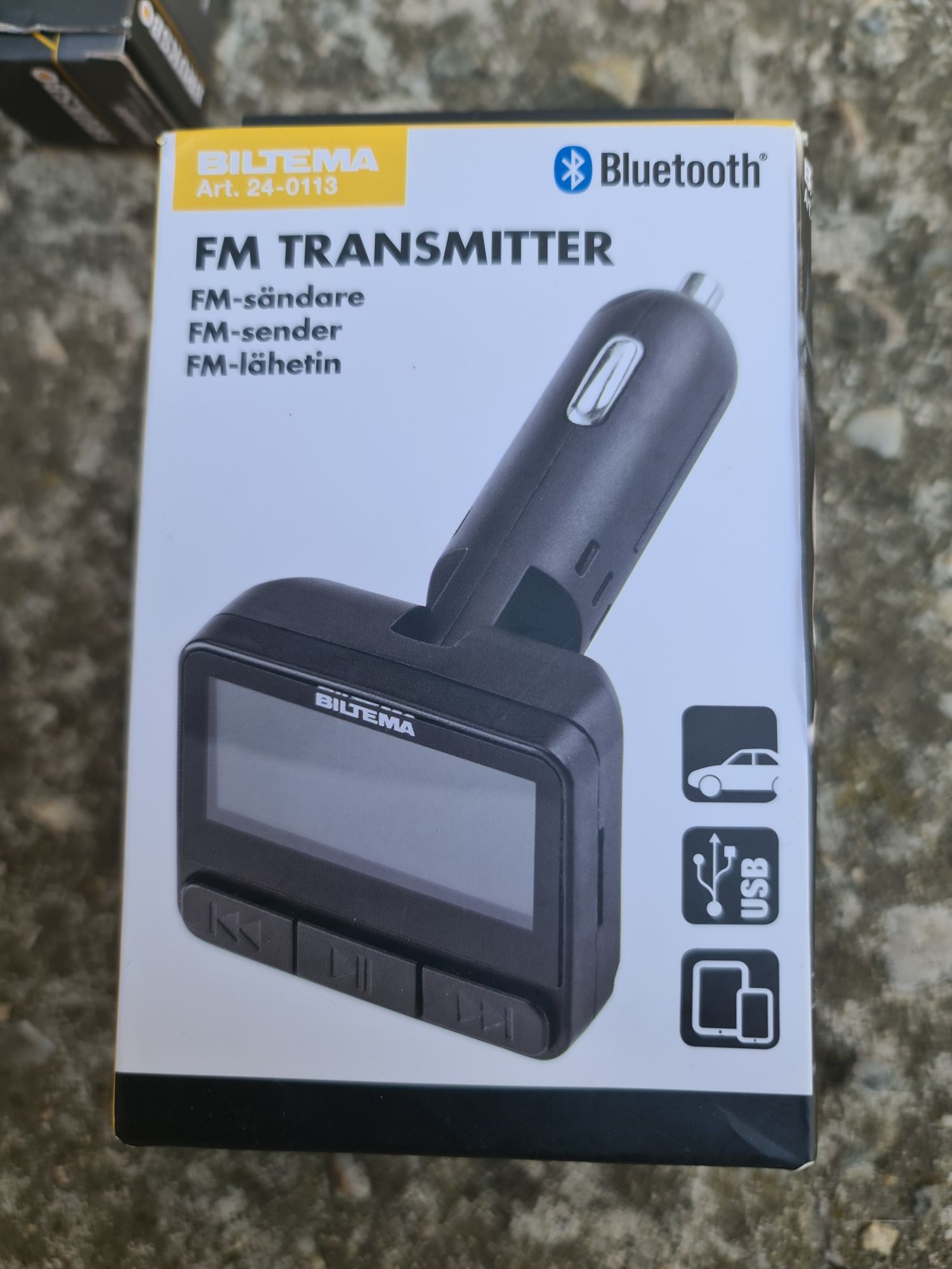 Bluetooth FM transmițător Radio smartphone muzică speaker USB charger