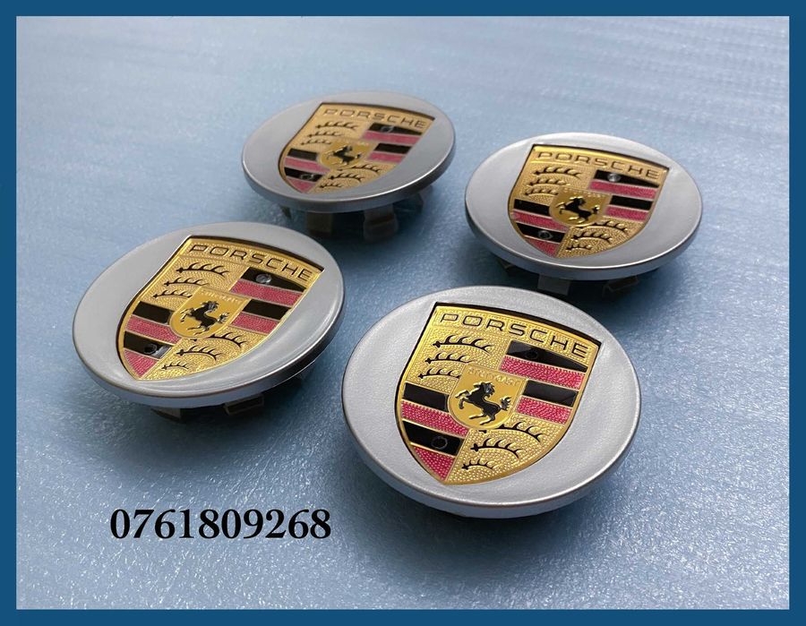 Set 4 capace gri 65mm 95B601150 jante aliaj Porsche Macan
