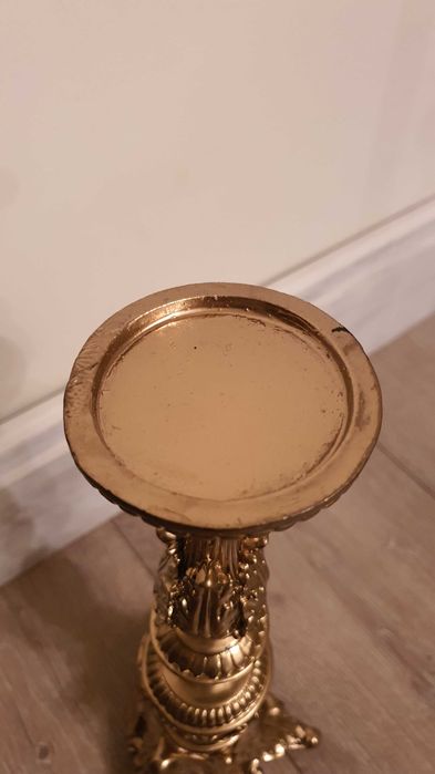 Голям Бароков свещник, Маркиран, Смола, 40см