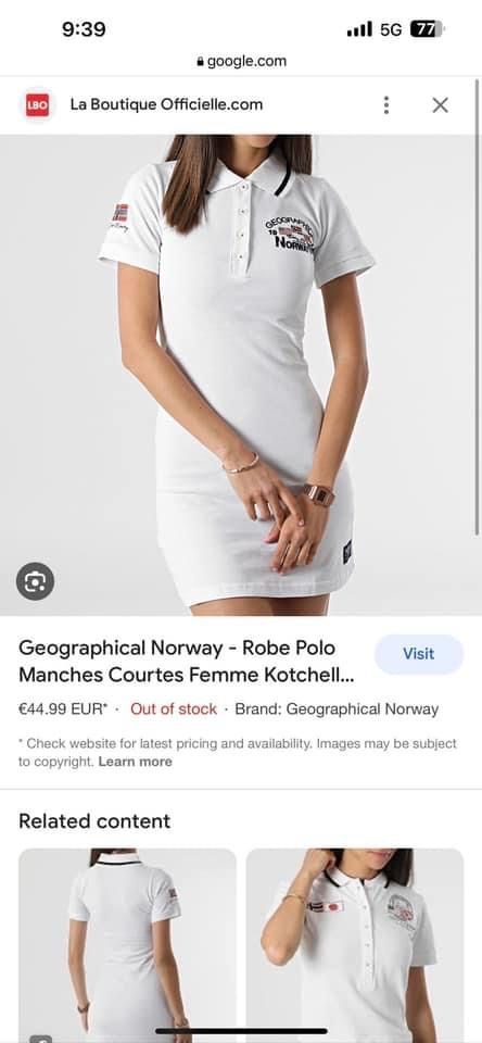 Рокля Geographical Norway S размер