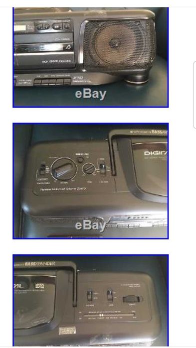 Sanyo Cd stereo double cassette model MCD-Z30 radio casetofon solid