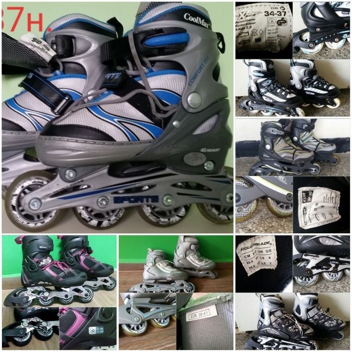 Ролери Rollerblade;Roces;K2;Fila;X-pulsе;HySkate;..от 34н.до 47н.