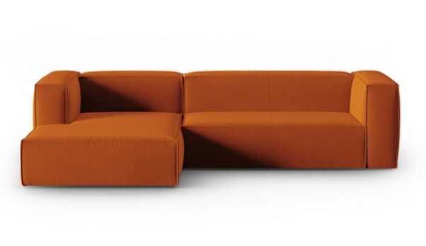 Coltar Besolux/Cosmopolitan Design din catifea portocalie