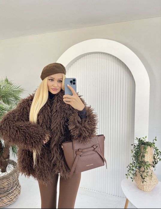 Най- модното хит палто!!! Тип монголска вълна 2025