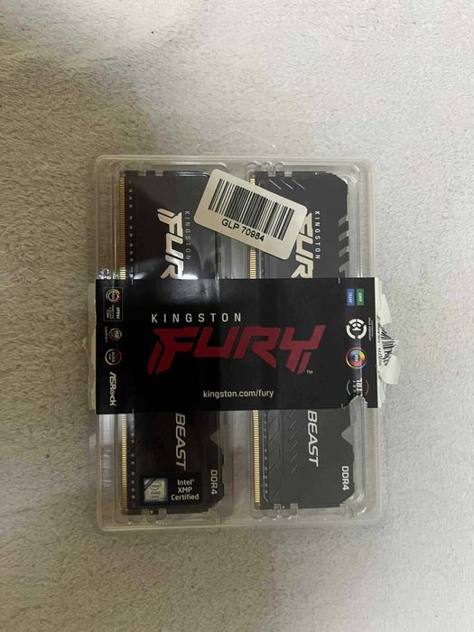 Рам , Kingston FURY Beast Rgb 2x16gb(32gb) 3200mhz