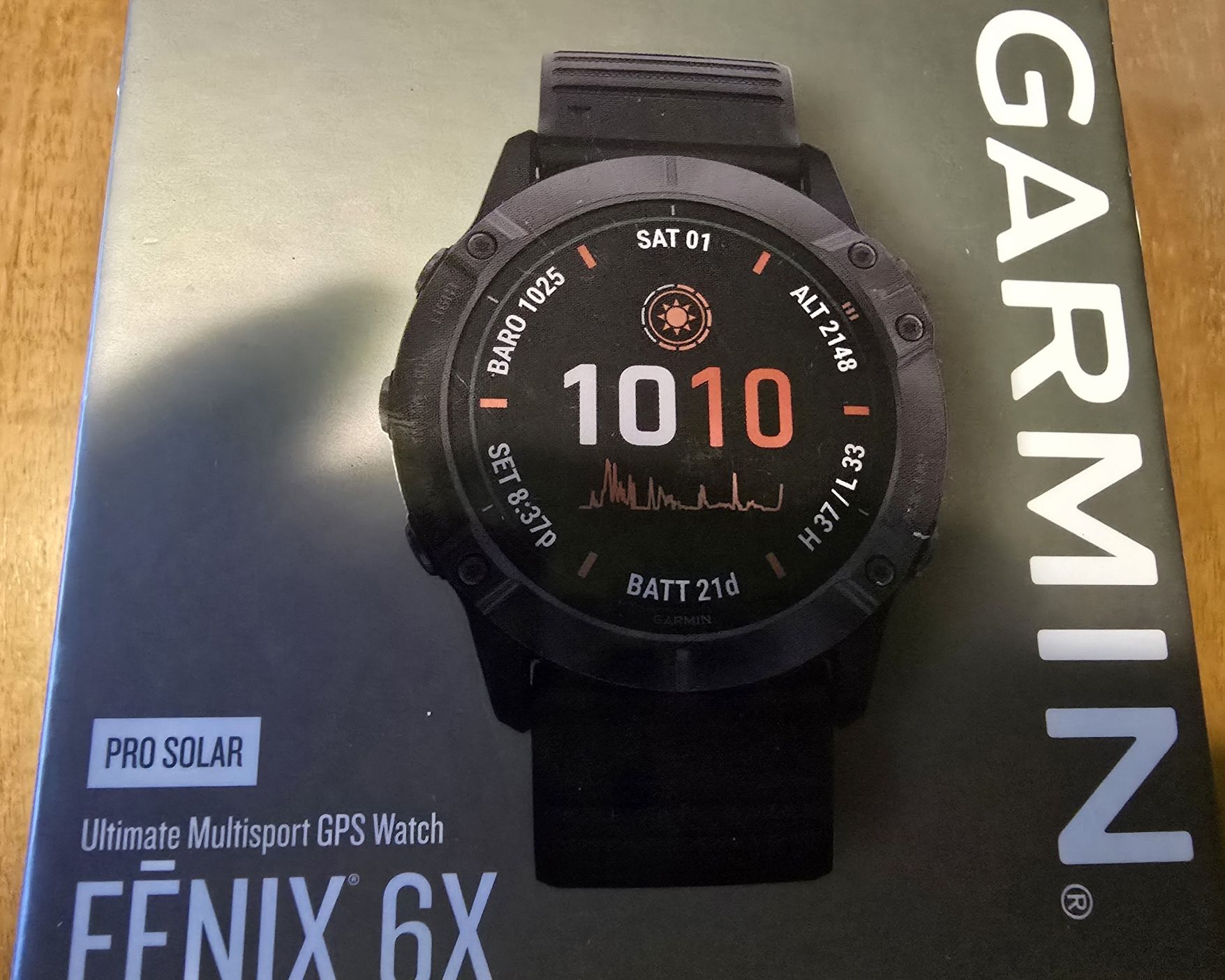 Garmin Fénix 6x Pro Solar full box ,51mm