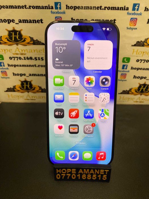 Hope Amanet P3 Iphone 16 Pro / 128 gb / 92% baterie