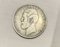 Moneda 5 Lei Carol I Rege al Romaniei 1901
