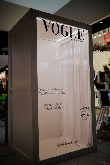 Cabina foto stil revista Vogue / decor evenimente