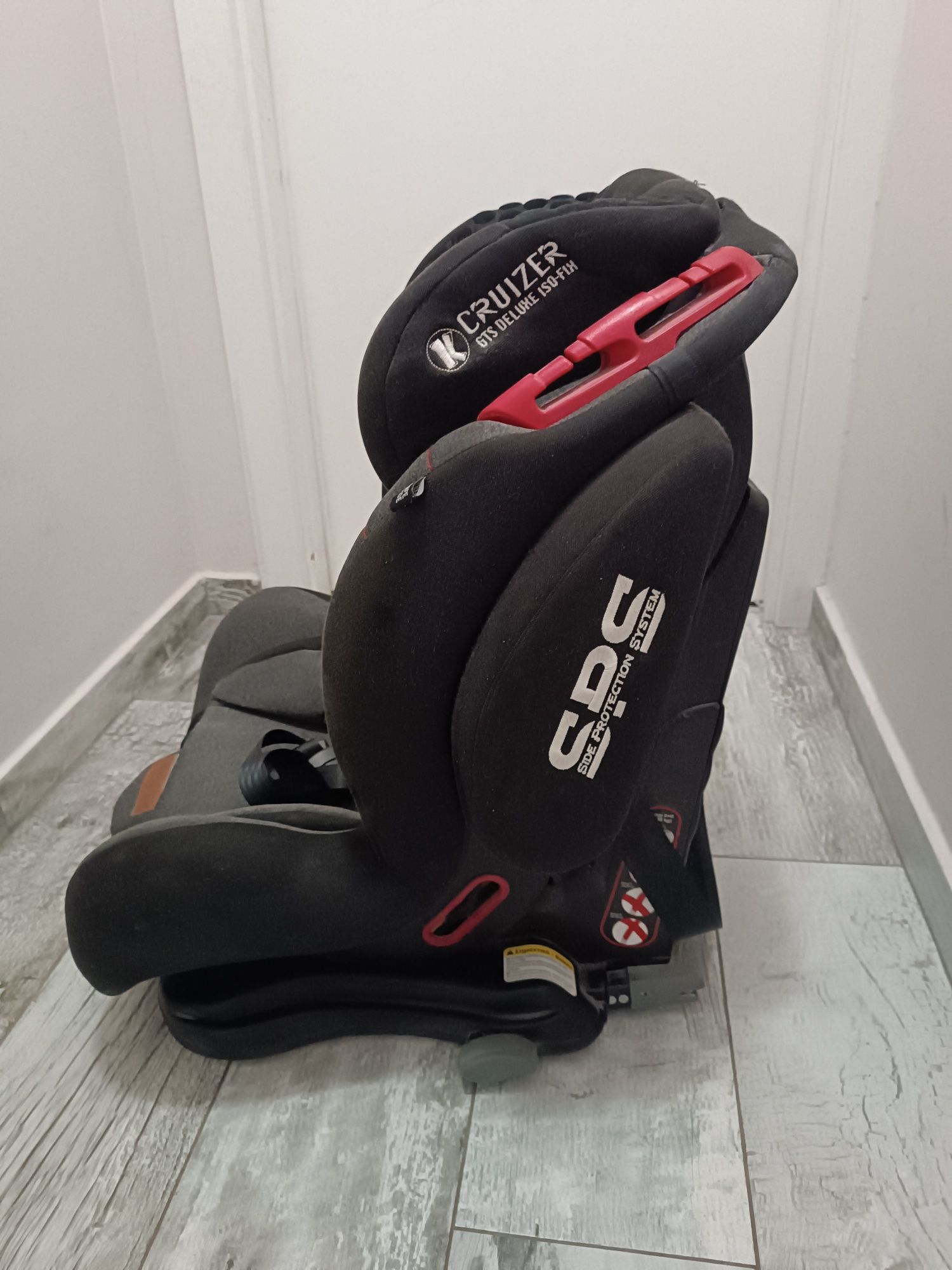 Столче за кола Kiddo Cruizer GTS Isofix, 9-36 кг, Red black