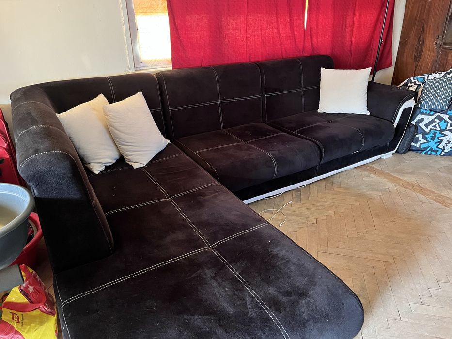 Разтегаем ъглов диван (холова гарнитура)