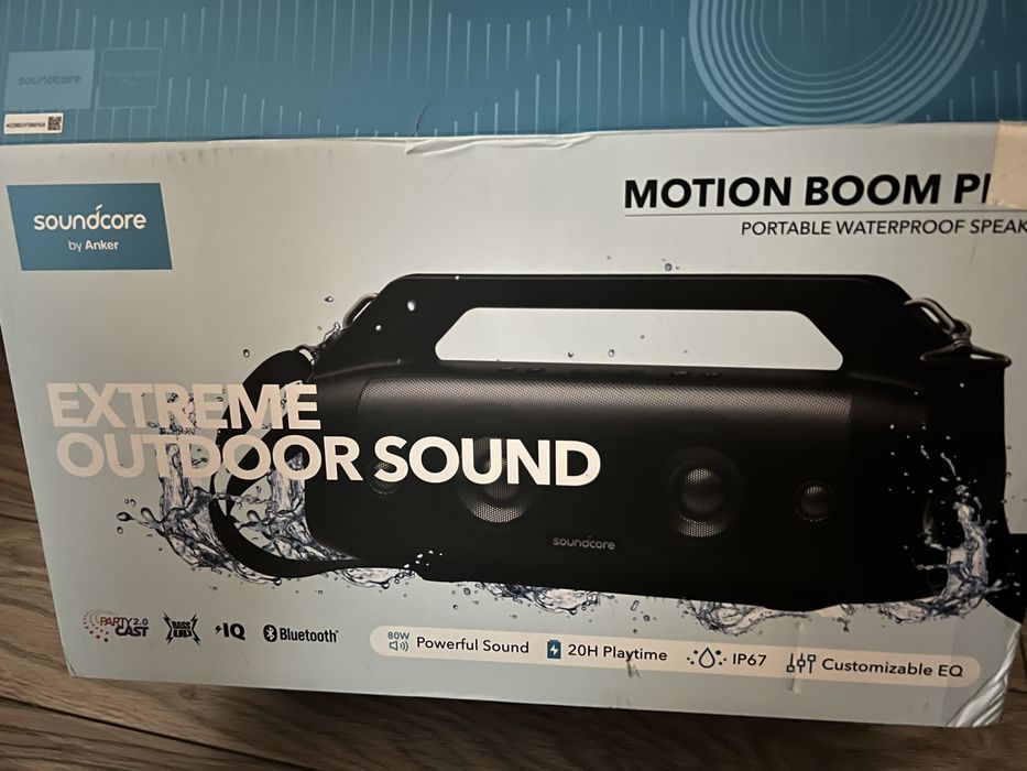 Преносима Bluetooth тонколона Anker, Soundcore Motion Boom Plus, 80W
