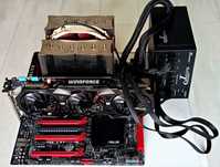 PC Intel Xeon 2698 + Monitor Dell UltraSharp 24"