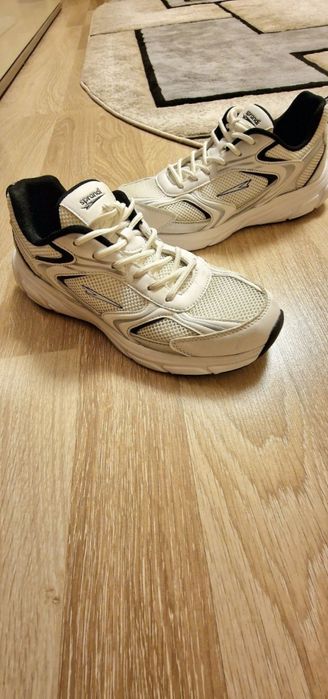 ‼️Adidași Sprandi Albi Noi‼️Alb cu Negru ,din Pânză.