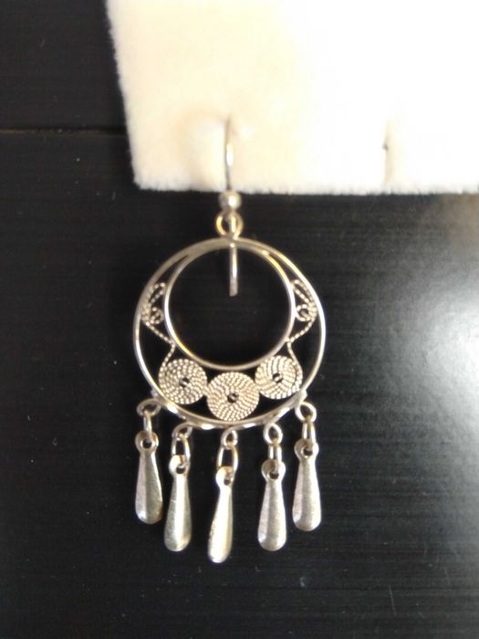 Cercei Vintage din argint filigranat