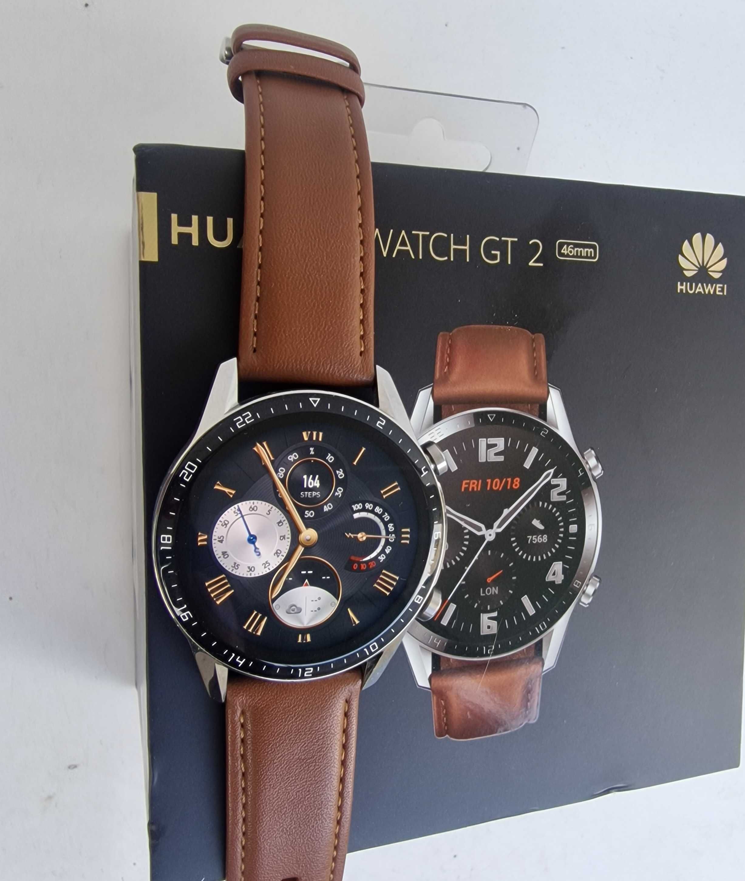 Huawei watch GT2 в кутия отличен без забележки.