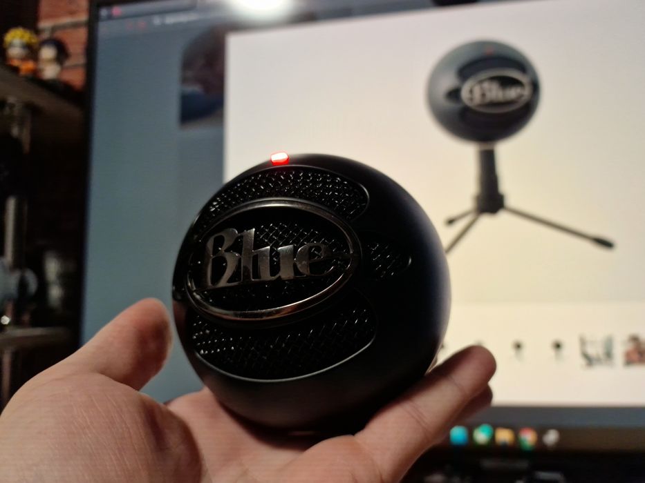Microfon Blue Snowball iCE Negru - Perfect funcțional (Fără trepied)