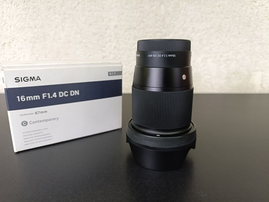 obiectiv sigma 16 mm f 1.4 montura sony e mount