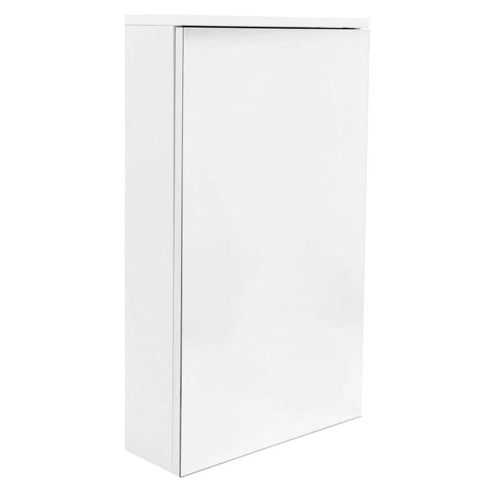 Dulap baie cu oglinda, 1 usa, Martplast Diana, alb, 40 x 15 x 70 cm