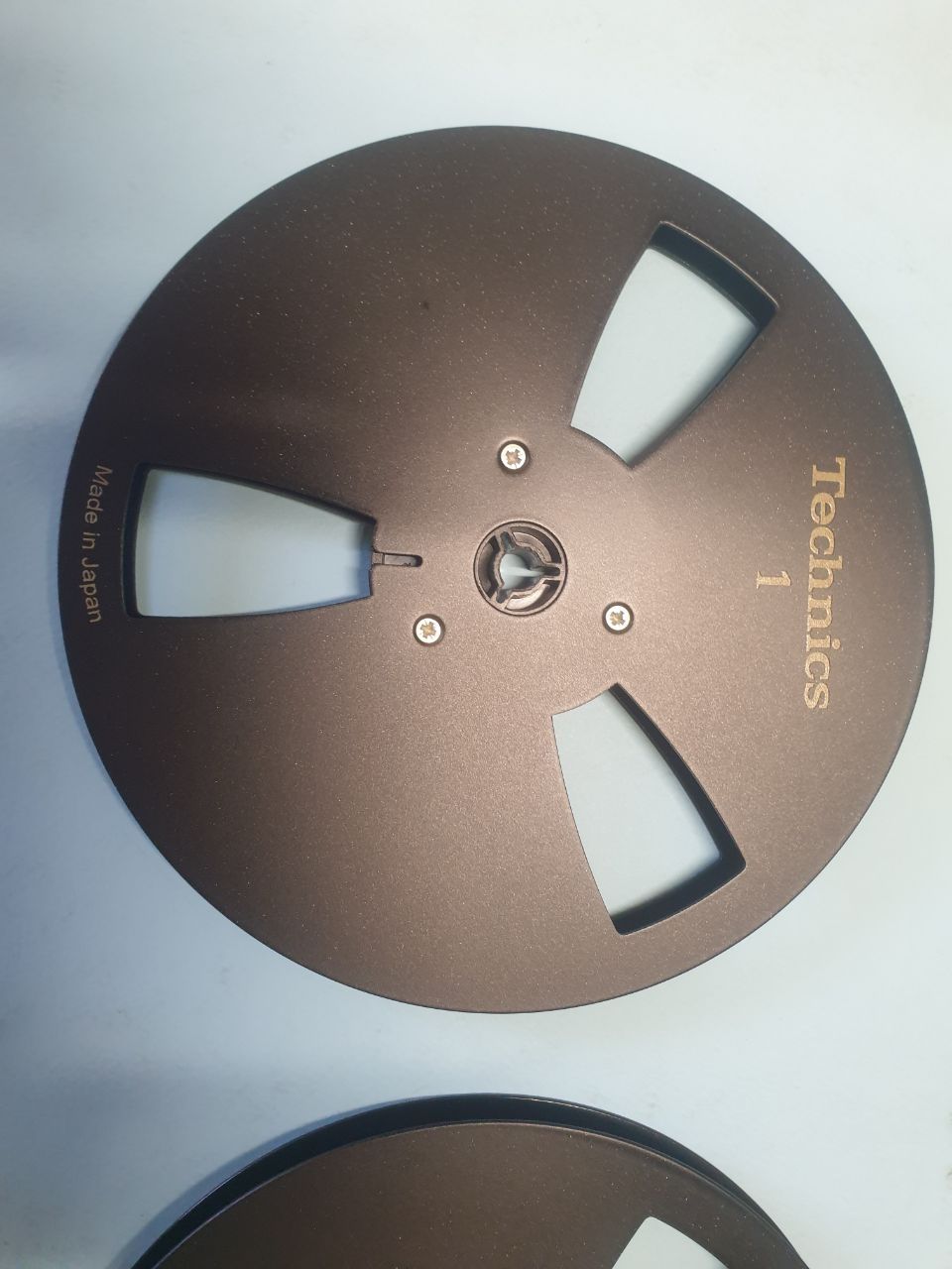 Лот от 2бр 18см алуминиеви магнетофонни ролки Technics