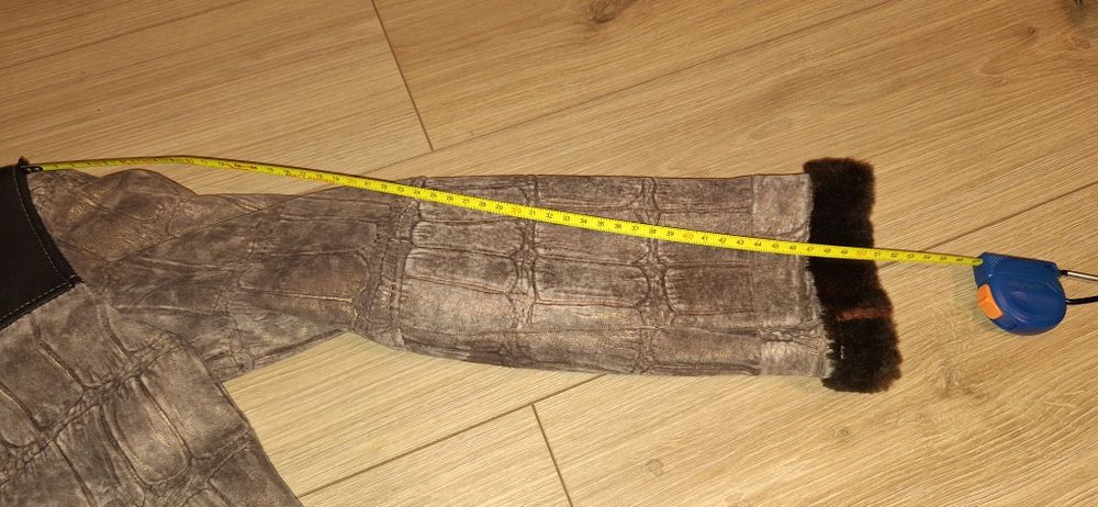 Cojoc piele si blana naturala pt 10 ani