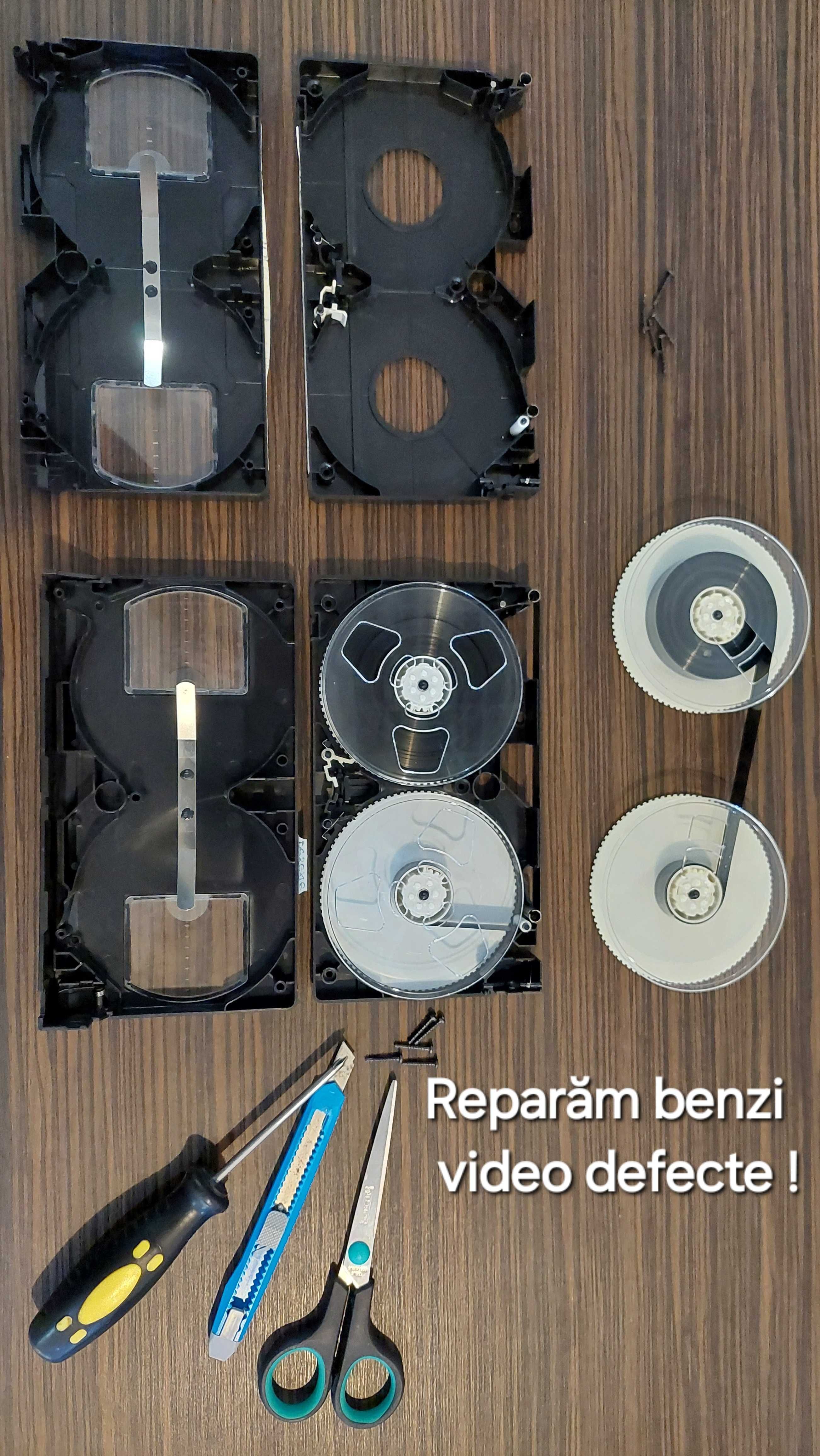 curatare casete video/curaț benzi mucegaite/transfer casete pe STICK