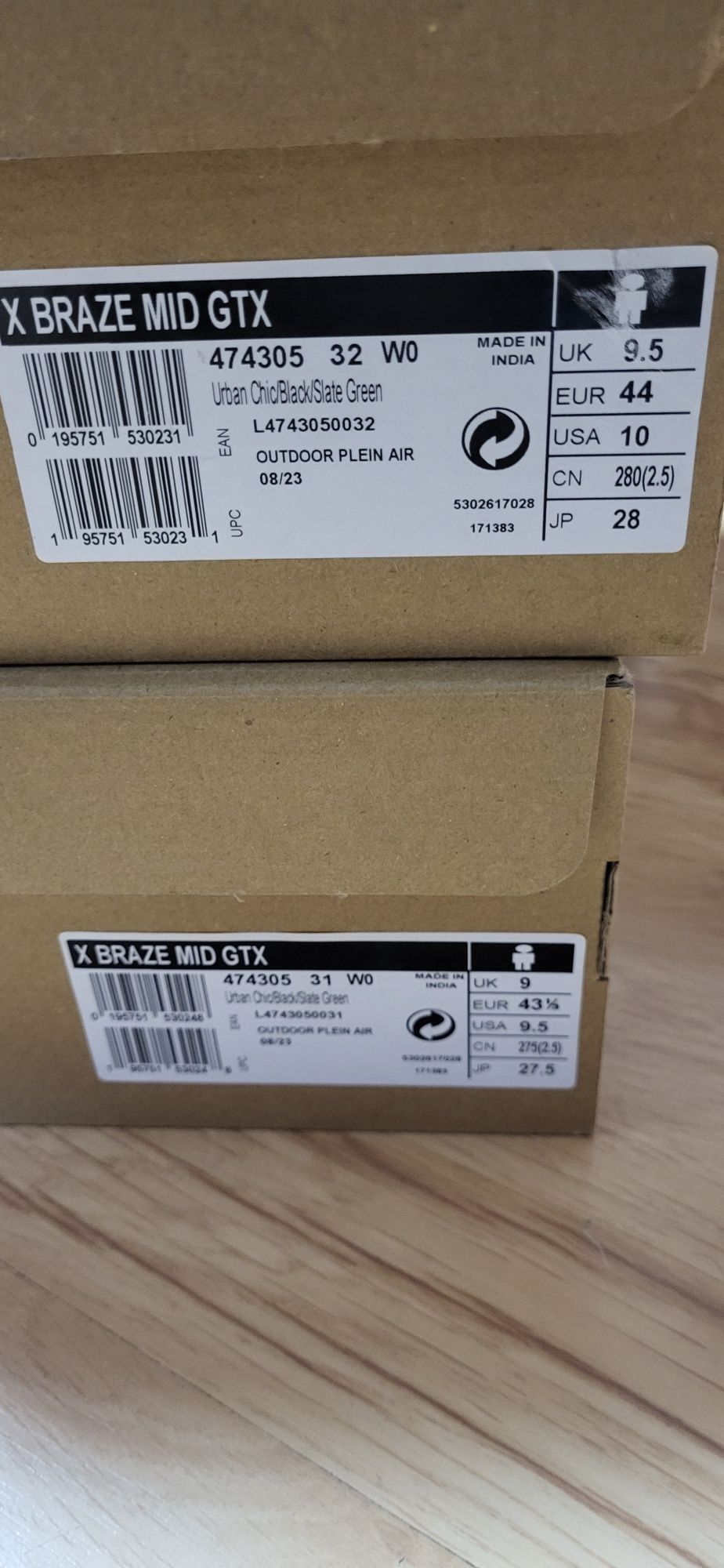 Salomon X Braze MID GTX Goretex туристически обувки маратонки