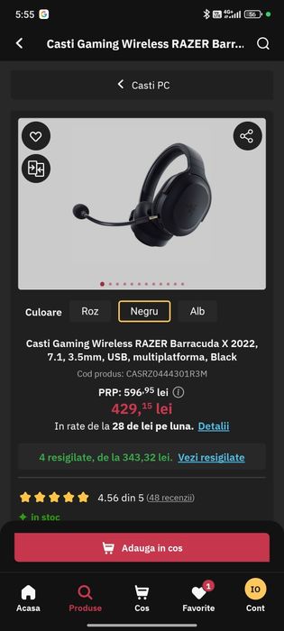 casti razer barracuda