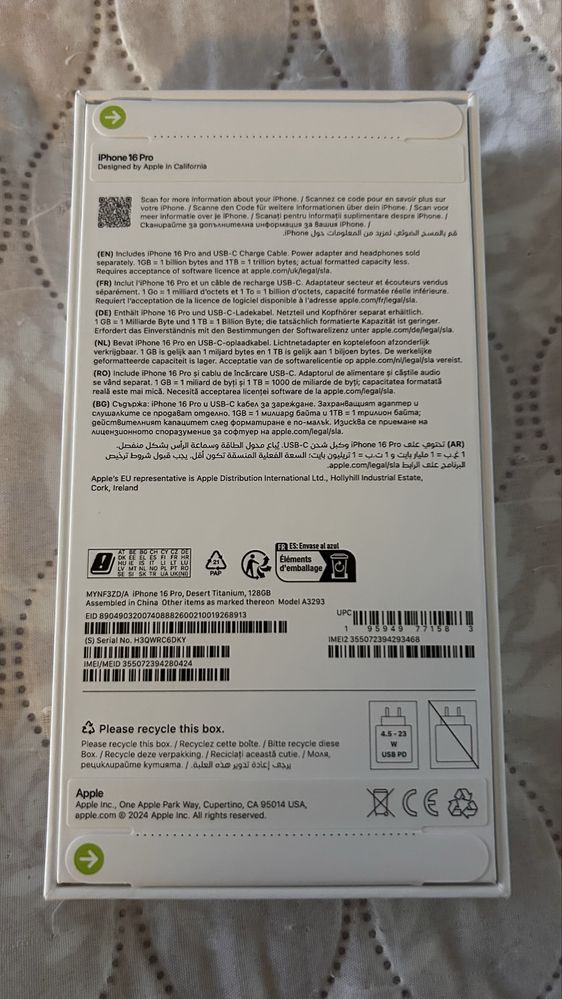 iPhone 16 Pro 128 GB Desert