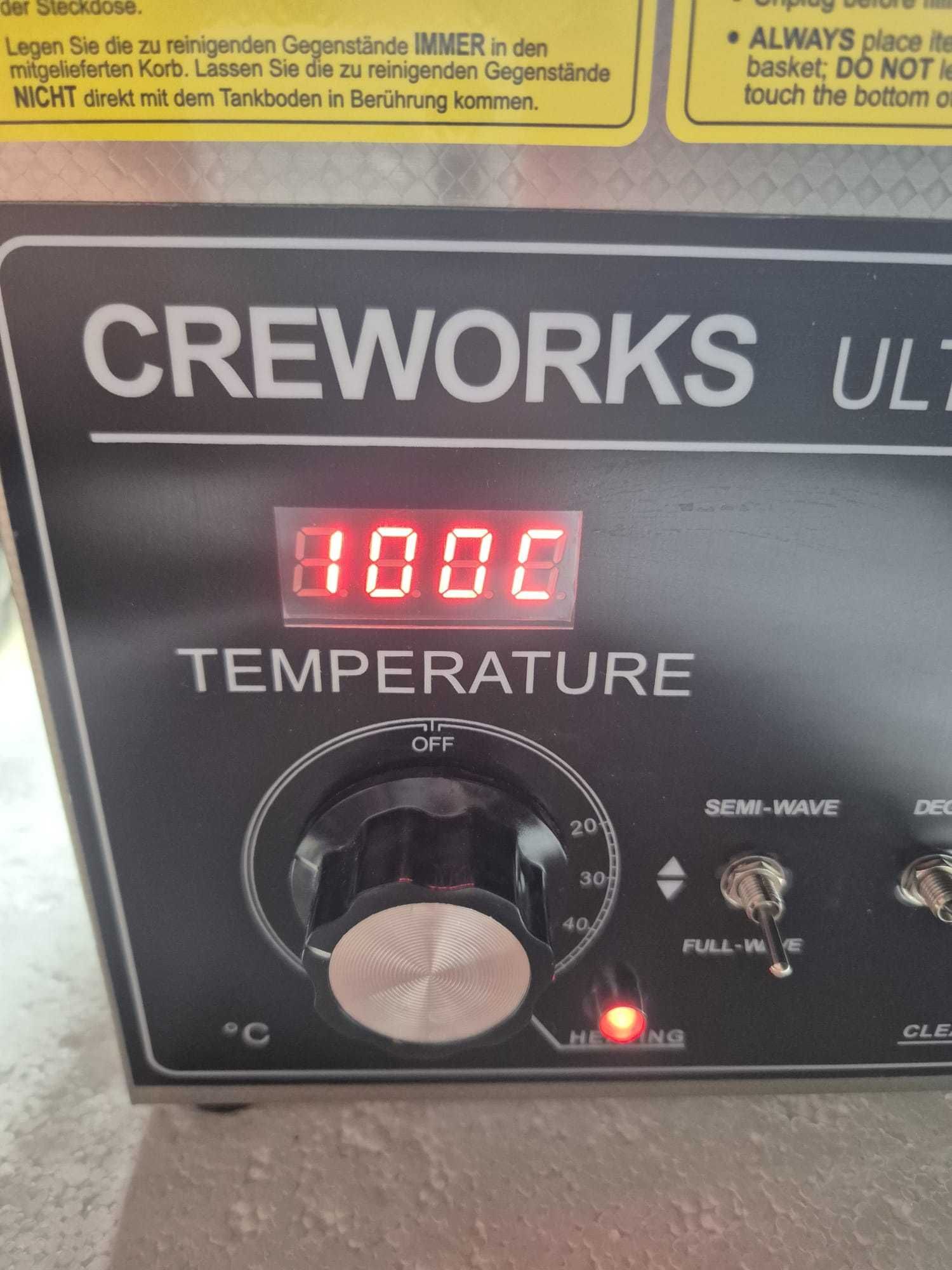 Aparat de Curatare cu Ultrasunete Si Incalzire 3L 120W Creworks